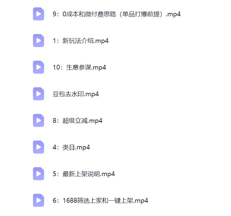 然百捷网络科技淘宝无货源课程目录 教学下载 网赚教程资源