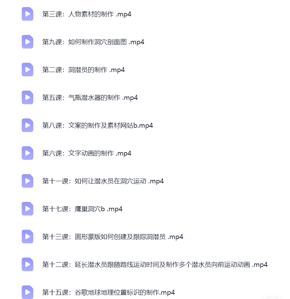 然百捷网络科技洞穴潜水课程目录 教学下载 网赚教程资源